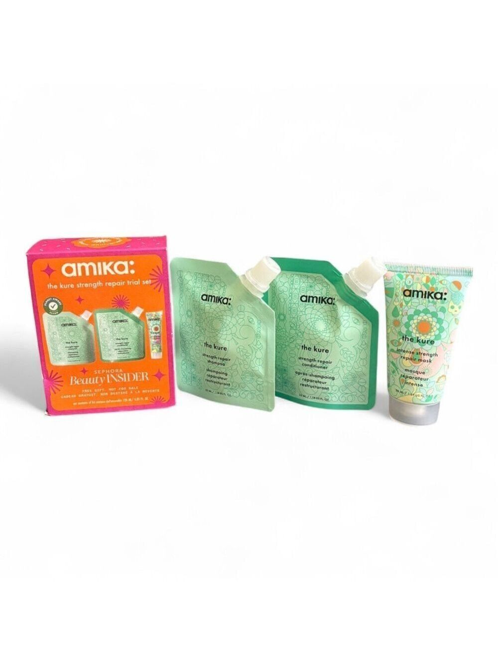Amika The Kure Hair Care Set NIB